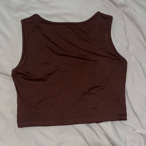 Brown y2k inspired crop top - Picture 3 of 3
